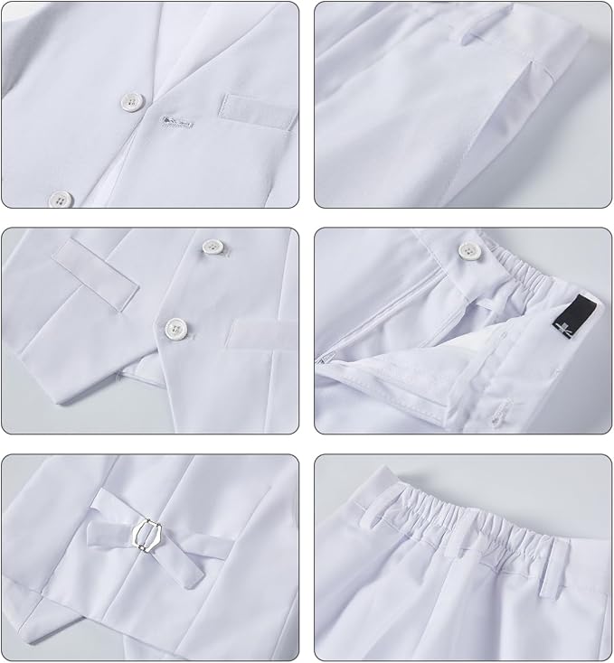 Boys Vest Set Formal Dress Suits Wedding Outfit Dresswear - Image 3