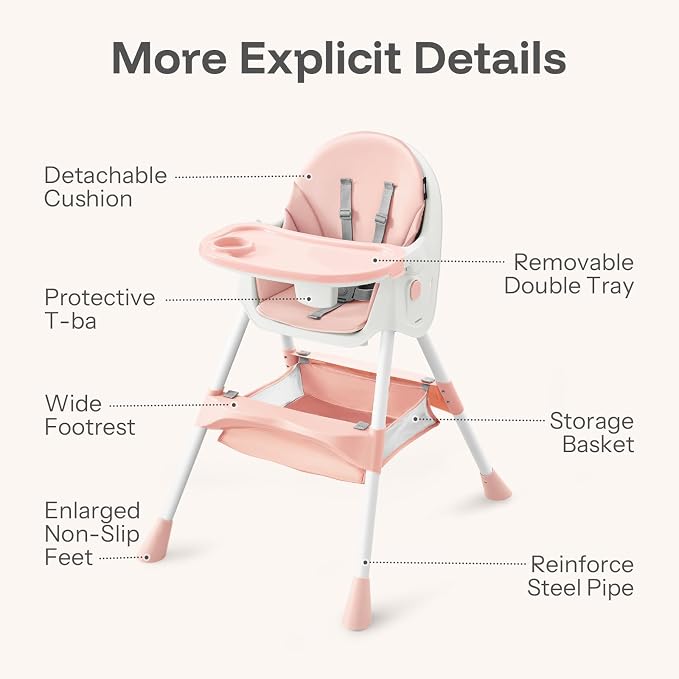 HARPPA 6-in-1 Convertible Baby High Chair - Image 2