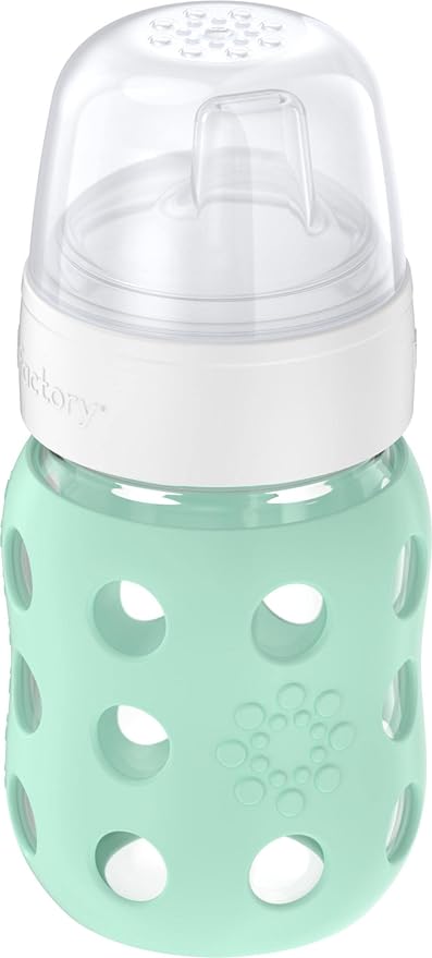 Lifefactory 8-Ounce Wide Neck Glass Baby Bottle - Image 2