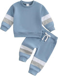Kupretty Toddler Baby Boy Fall Winter Clothes Color Block Long Sleeve by Kupretty
