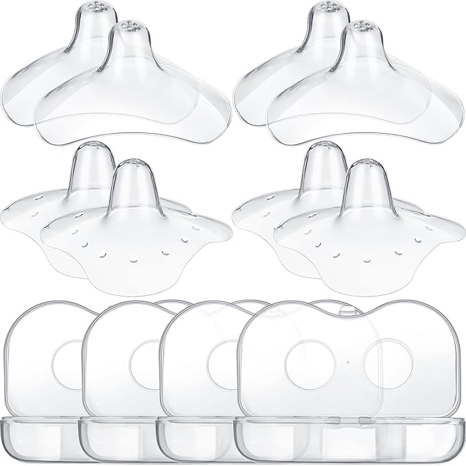 Nuanchu 8 Pcs Nipple Shields for Nursing Newborn Breastfeeding 20 mm 15 mm by Nuanchu
