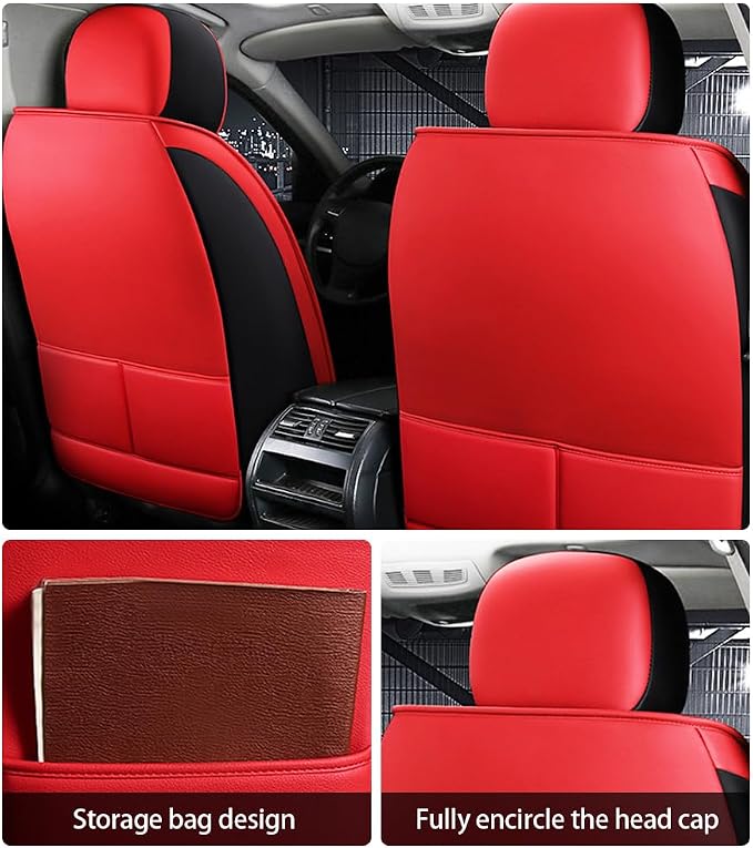 Leather Car Seat Covers for Volkswagen Atlas 2019-2023 Waterproof, Breathable - Image 5