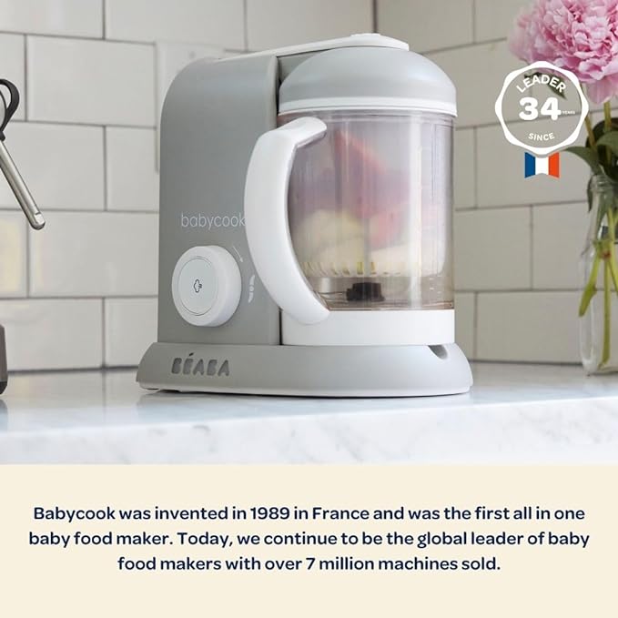 BEABA Babycook Solo 4 in 1 Baby Food Maker, Puree Steamer and Blender - Image 4