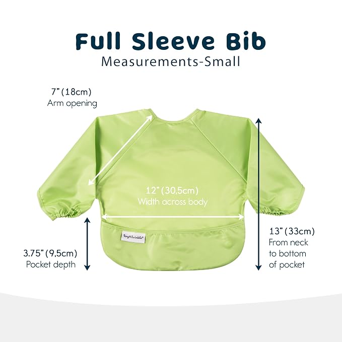 Tiny Twinkle Long Sleeve Bib for Babies & Toddlers – 2 Pack Waterproof Smock - Image 5