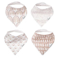 Copper Pearl 4 Pack Soft Cotton Baby Bibs by CopperPearl