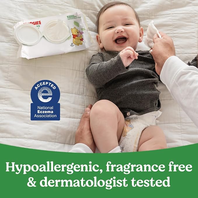 Huggies Natural Care Sensitive Baby Wipes, Hypoallergenic, 99% Purified Water - Image 6