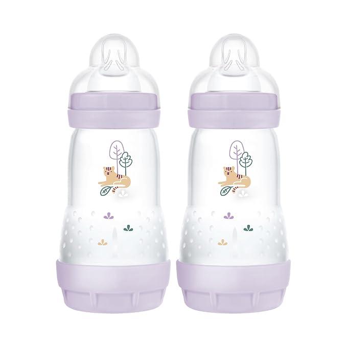 MAM Easy Start Anti-Colic Baby Bottle 9 oz, Medium Flow, Breastfeeding-Like by MAMBabyUSA