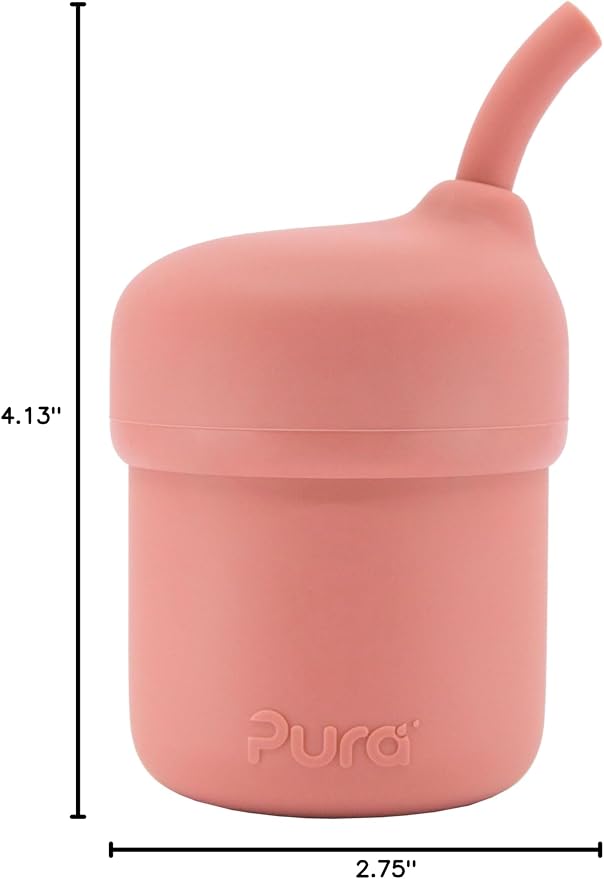 Pura my-my Silicone Straw Cup| Spill Proof, Food Grade Silicone, Plastic-Free | - Image 6