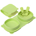 Silicone Foldable Novelty Dinner Plates, Suction Plates by YAHAA