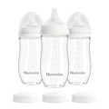 Natural Glass Baby Bottles Gentle & Extra Slow Flow, Newborn Breastfeeding by Numvim