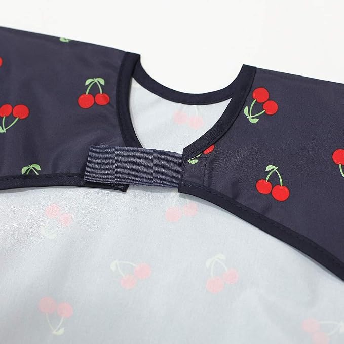 Short Sleeve Waterproof Bib for Toddlers – Feeding Apron for Mealtime, - Image 3