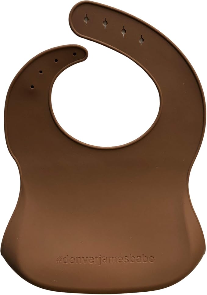 Denver James Silicone Feeding Bibs | Dishwasher Safe. Waterproof. Adjustable. - Image 2