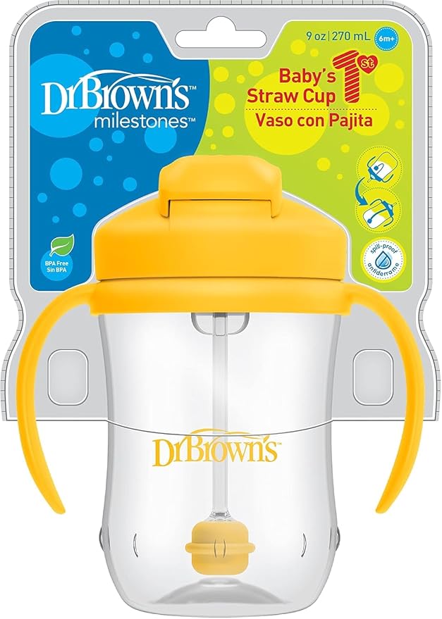 Dr. Brown's Milestones Baby's First Straw Cup, Training Cup - Image 13