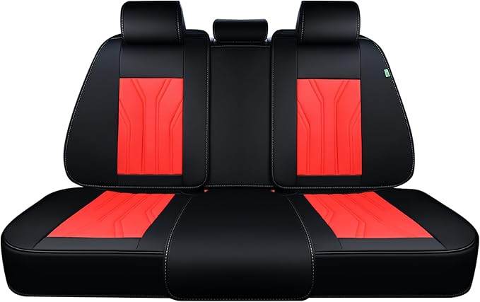 FLORICH Rear Seat Covers Leather Car Seat Covers Waterproof Back Seat Cover by FLORICH