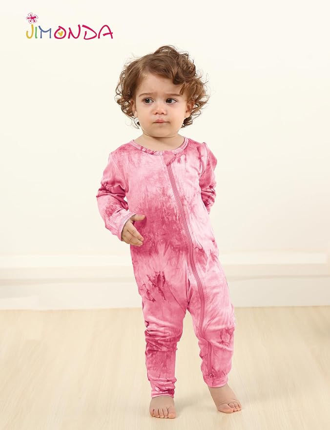 Jimonda Baby Girls Boys Footless Pajamas, Rayon From Bamboo Pjs 2 Way Zipper - Image 6