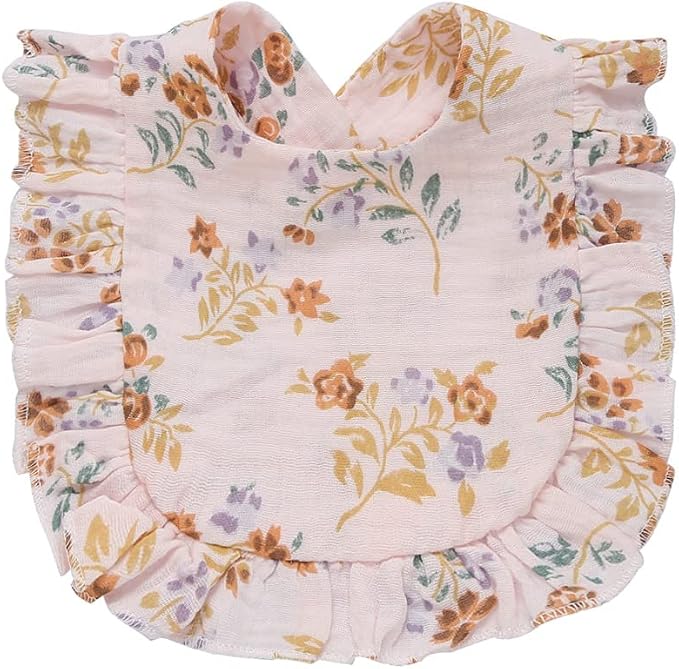 4 PACK Solid Muslin Baby Drool Bibs Set - Image 4