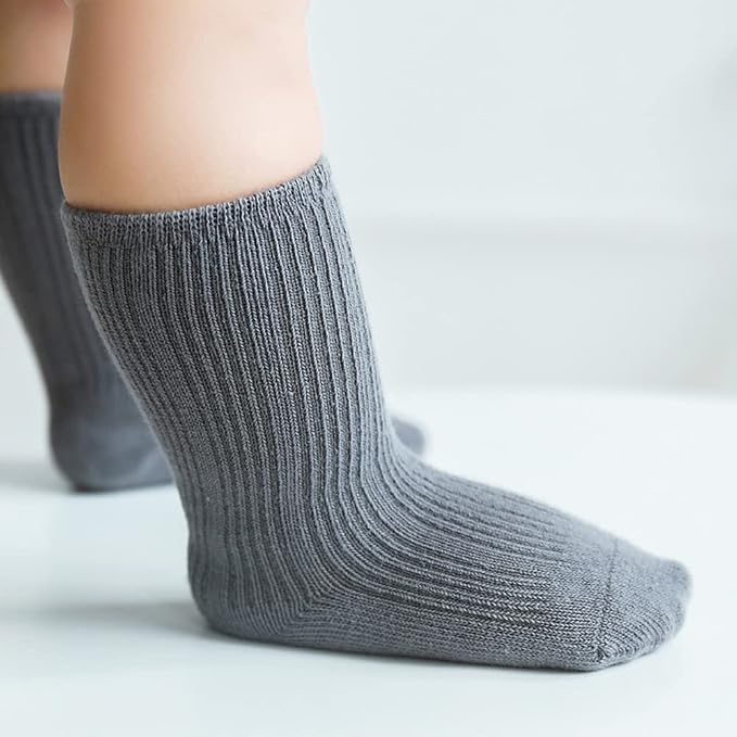 Toddler Socks Unisex Baby Baby Crew Cotton Cuff Socks - Image 2