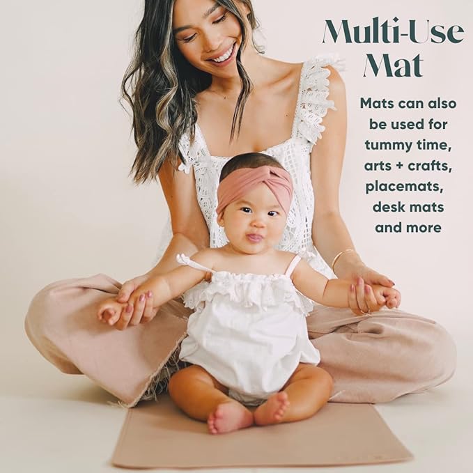 Ava + Oliver Vegan Leather Baby Changing Mat - Image 6