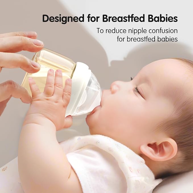 Silicone Bottle Nipples for Natural Baby Bottle, Medium Flow, 3+ Months - Image 7