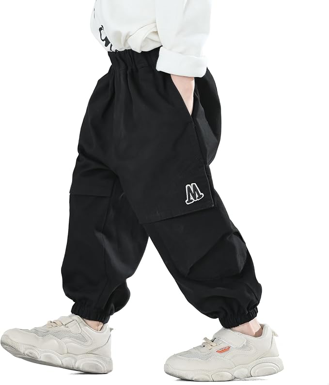 MINI PANDA Toddler Pants Boys& Girls, Relaxed Stretch Twill Toddler Casual Pants by MINIPANDA