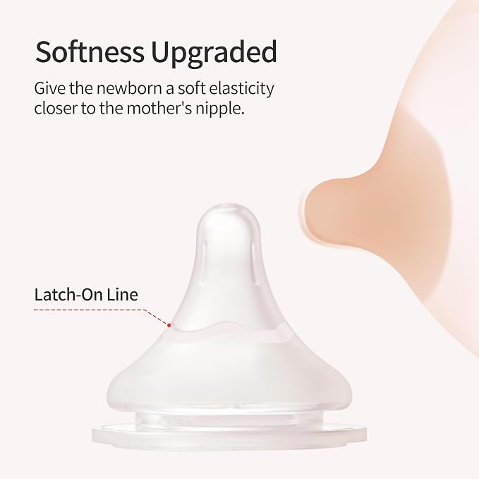 Pigeon Silicone Nipple with Latch-On Line, Natural Feel, 6+ Months - Image 6