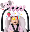 Stuffed Spiral Car Seat Toys for Baby Girls 0-6 Months, Perfect Newborn Gifts by STUFFED