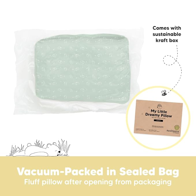 KeaBabies 2-Pack Toddler Pillow 13x18 - Image 8