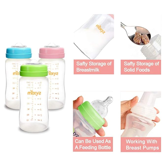 Matyz 4-PACK Breast Milk Collection And Storage Bottles - Image 4