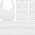 Toulite 6 Pcs White Bibs for Baby Washable Reusable Waterproof Cotton Feeder by Toulite