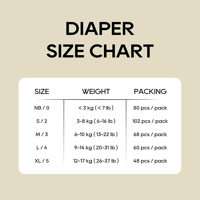 ECO BOOM Preemie Diapers, Viscose from Bamboo Diapers, Natural Soft Disposable - Image 5