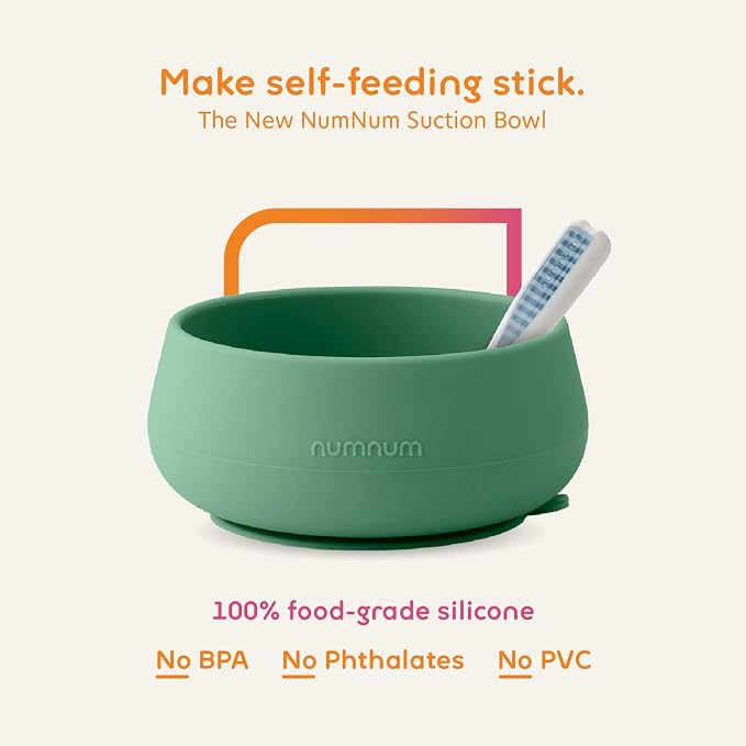 NumNum Baby Bowl & 2 Pack GOOtensils Baby Spoons, Suction Bowls - Image 3