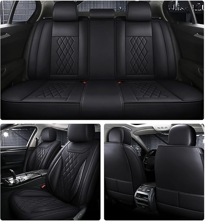 Leather Car Seat Covers for Volkswagen Atlas 2019-2023 Waterproof, Breathable - Image 2