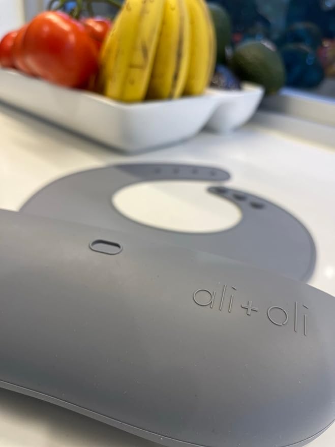 Ali+Oli Silicone Bib Waterproof Silicone Bibs - Image 7