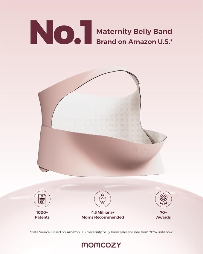 Momcozy Pregnancy Belly Band, CozySupport Ergonest Maternity Belly Band - Image 5