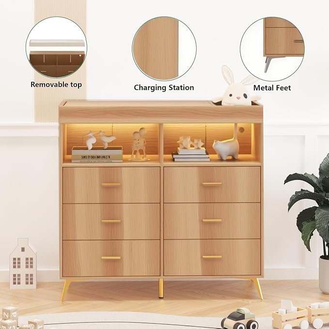 GarveeHome Dresser for Bedroom - Image 6