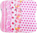 5-Pack Organic Cotton Burp Cloths – Large, Ultra-Soft 3-Layer Towels by KiddyStar%C2%AE