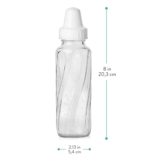 Evenflo Feeding Classic Glass Bottle, Twist Bottles, 8 Oz - Image 4