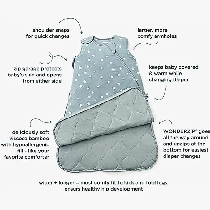 GUNAMUNA günamüna Unisex Baby, Toddler Wearable Blanket, Sleeping Bag Bamboo - Image 4