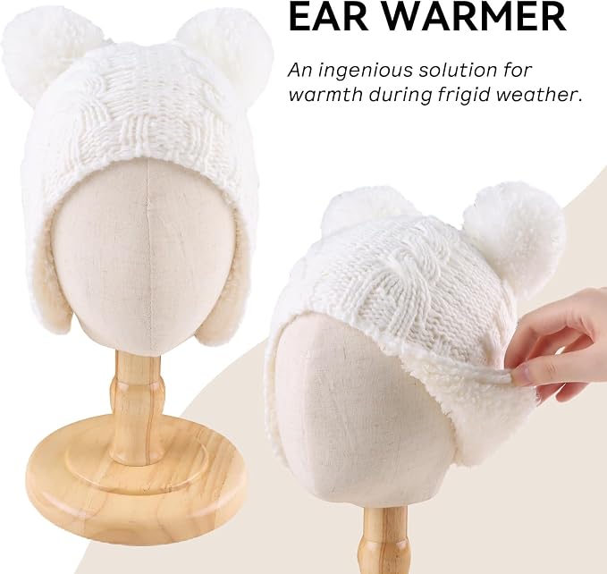 Zsedrut Winter Baby Boy Hats Pompom Baby Beanie - Image 2