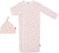 Magnetic Me Modal Newborn Sleeper Gown & Hat Set | Silky Soft Modal Fabric by magneticme