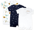 3-Pack 100% Cotton Baby Boy Rompers, 0-24Months Short Sleeve Toddler Romper by Thisisminicocos