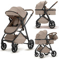 2 in 1 Baby Stroller, High Landscape Infant Stroller Pram Foldable Pushchair by wisesonle
