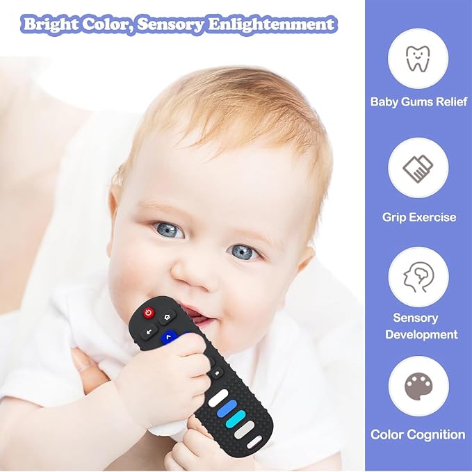 Baby Teething Toys, Food Grade Silicone Remote Control Teether - Image 6