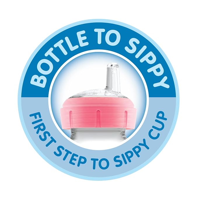 Dr. Brown's Anti-Colic Options+ Wide-Neck Sippy Bottle Starter Kit, - Image 5