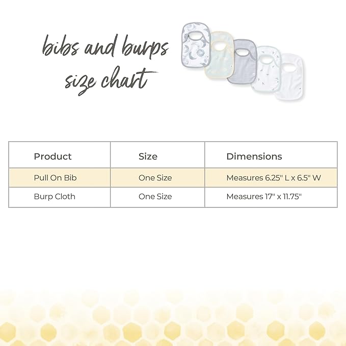 Burt's Bees Baby Organic Baby Bibs – 100% Cotton Newborn Infant Bibs - Image 3