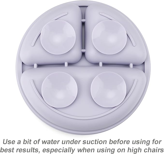 PandaEar 3 Pack Toddler Plates, Silicone Divided Suction Plate - Image 5