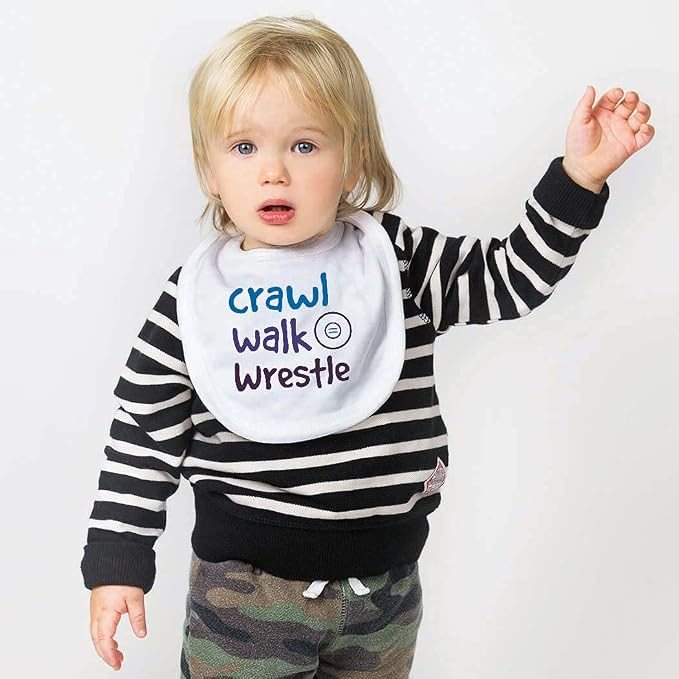 ChalkTalkSPORTS Wrestling Baby & Infant Bibs | Soft Microfiber Wrestle Baby Bibs - Image 2