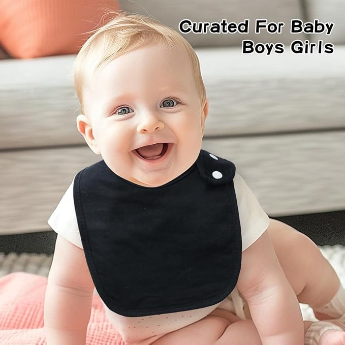 8 Pack Baby Bibs Unisex Adjustable - Image 7