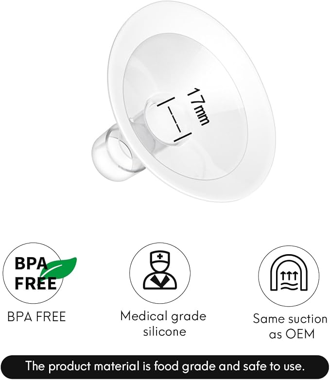 Replace Flanges 2-Pack of 17mm Breast Shields Compatible - Image 7