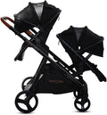 Venice Child Midnight Ventura Single to Double Sit-and-Stand Stroller & 2nd by Venice+Child